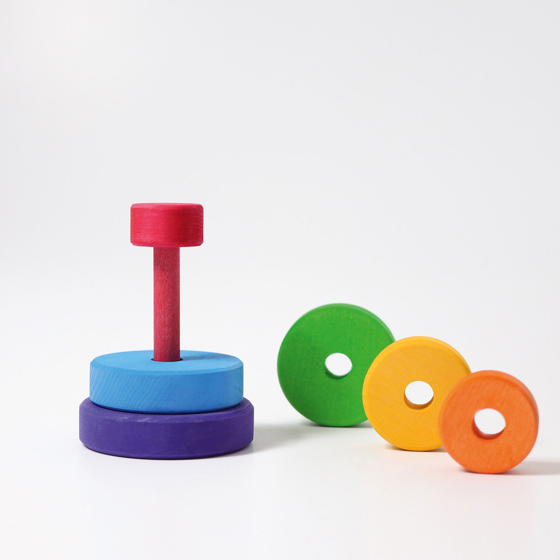 Stapelspiel GRIMM'S Spiel und Holz Design Kleiner Scheibenturm