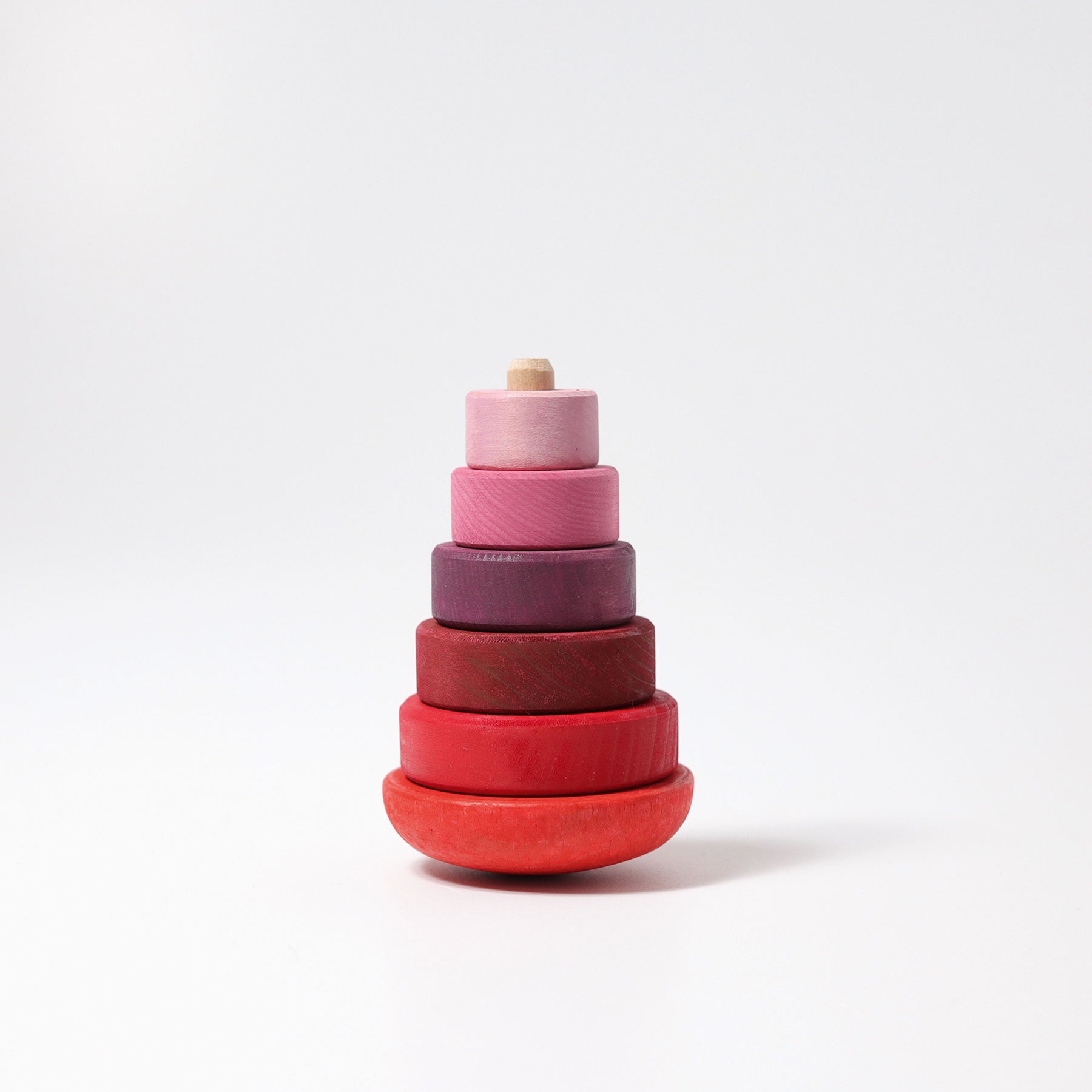 Stapelspiel GRIMM'S Spiel und Holz Design Rosa Stehauf Scheibentürmchen