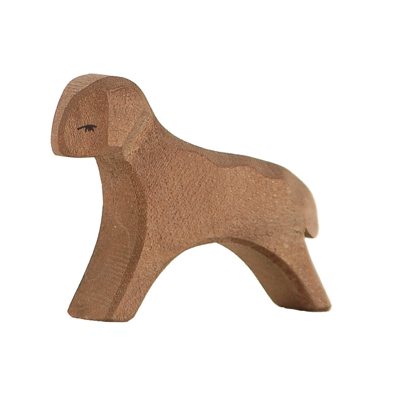 Holztiere & Figuren Ostheimer Holzspielzeug Lamm braun laufend