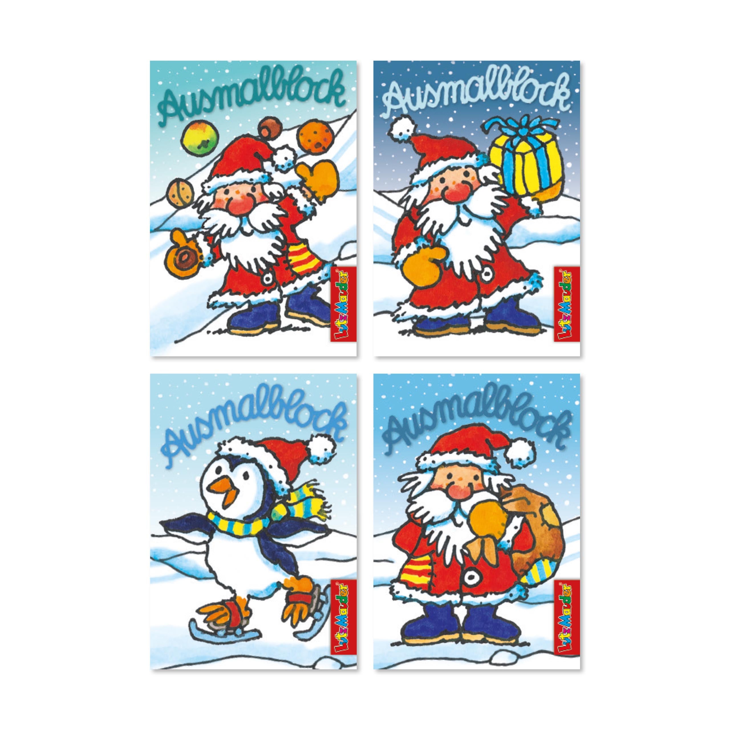 Malen Lutz Mauder Verlag Ausmalblock Weihnachten A7