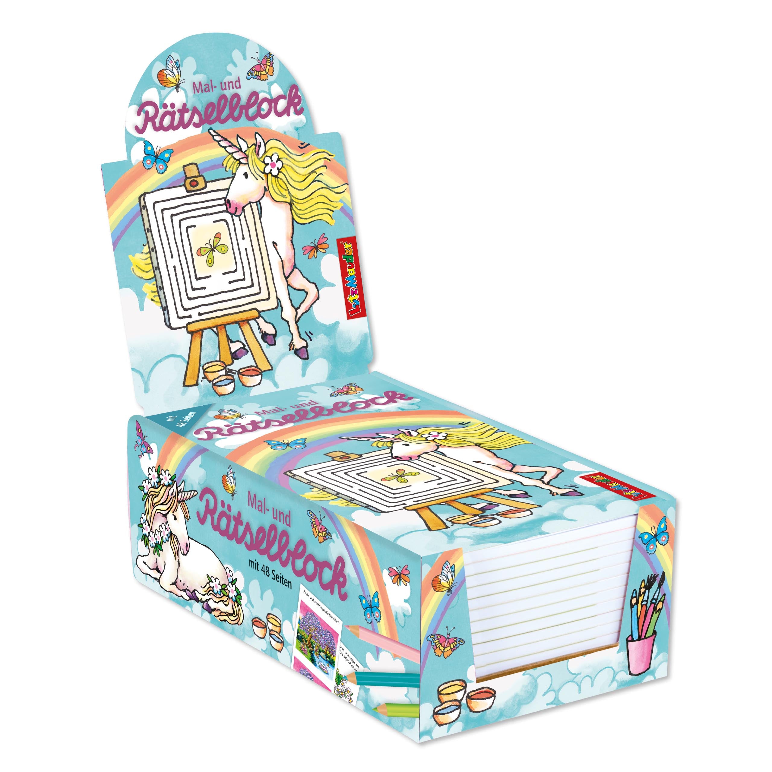 Sonstiges Lutz Mauder Verlag Rätselblock Einhorn