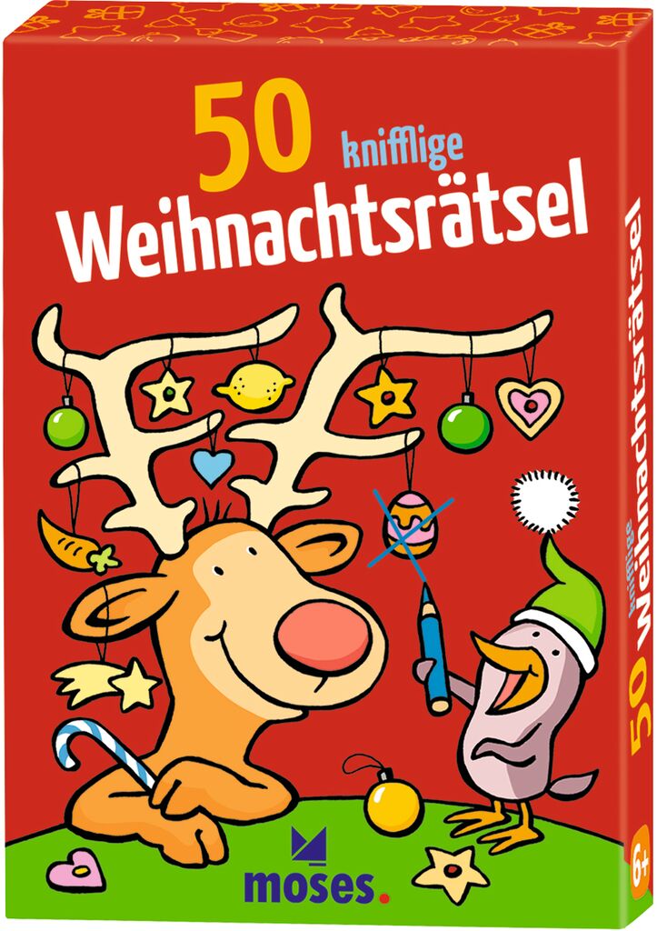 Moses 50 Karten / Pocket Quiz Moses Verlag 50 knifflige Weihnachtsrätsel