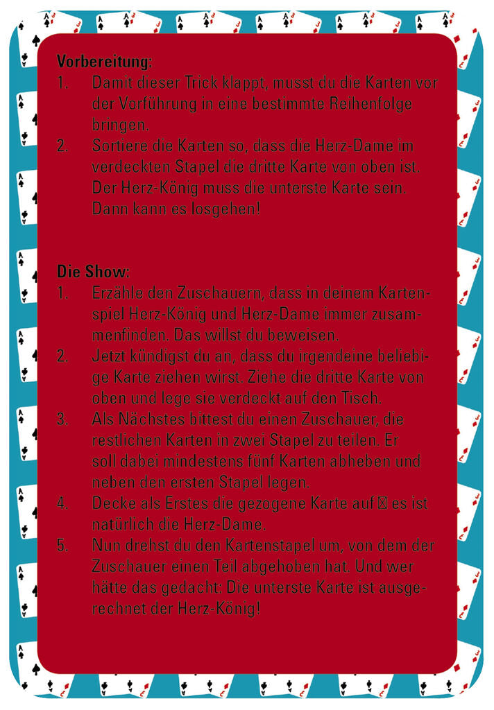 Moses 50 Karten / Pocket Quiz Moses Verlag 50 tolle Zaubertricks für kleine Magier