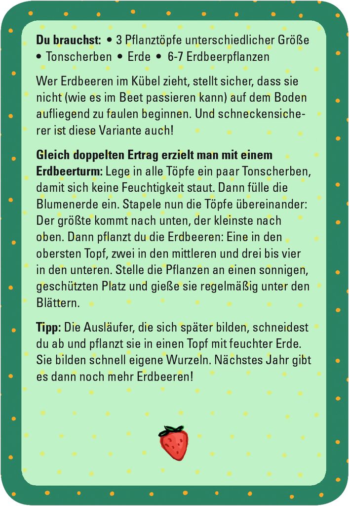 Moses 50 Karten / Pocket Quiz Moses Verlag 50 tolle Tipps für kleine Gärtner