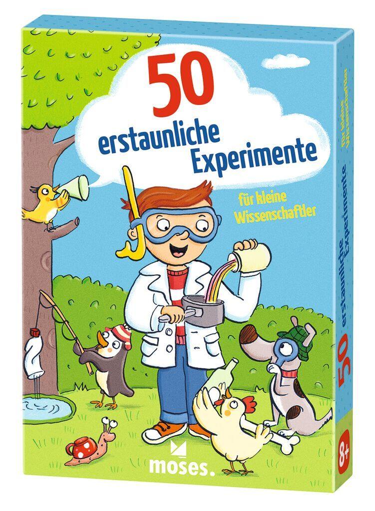 Moses 50 Karten / Pocket Quiz Moses Verlag 50 erstaunliche Experimente