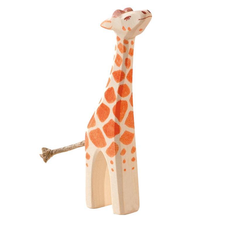 Holztiere & Figuren Ostheimer Holzspielzeug Giraffe klein Kopf hoch