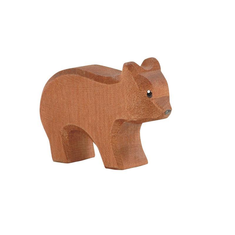 Holztiere & Figuren Ostheimer Holzspielzeug Bär klein laufend