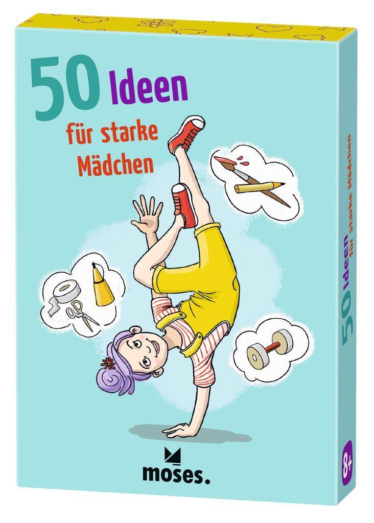 Moses 50 Karten / Pocket Quiz Moses Verlag 50 Ideen für starke Mädchen