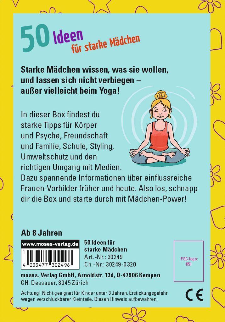 Moses 50 Karten / Pocket Quiz Moses Verlag 50 Ideen für starke Mädchen