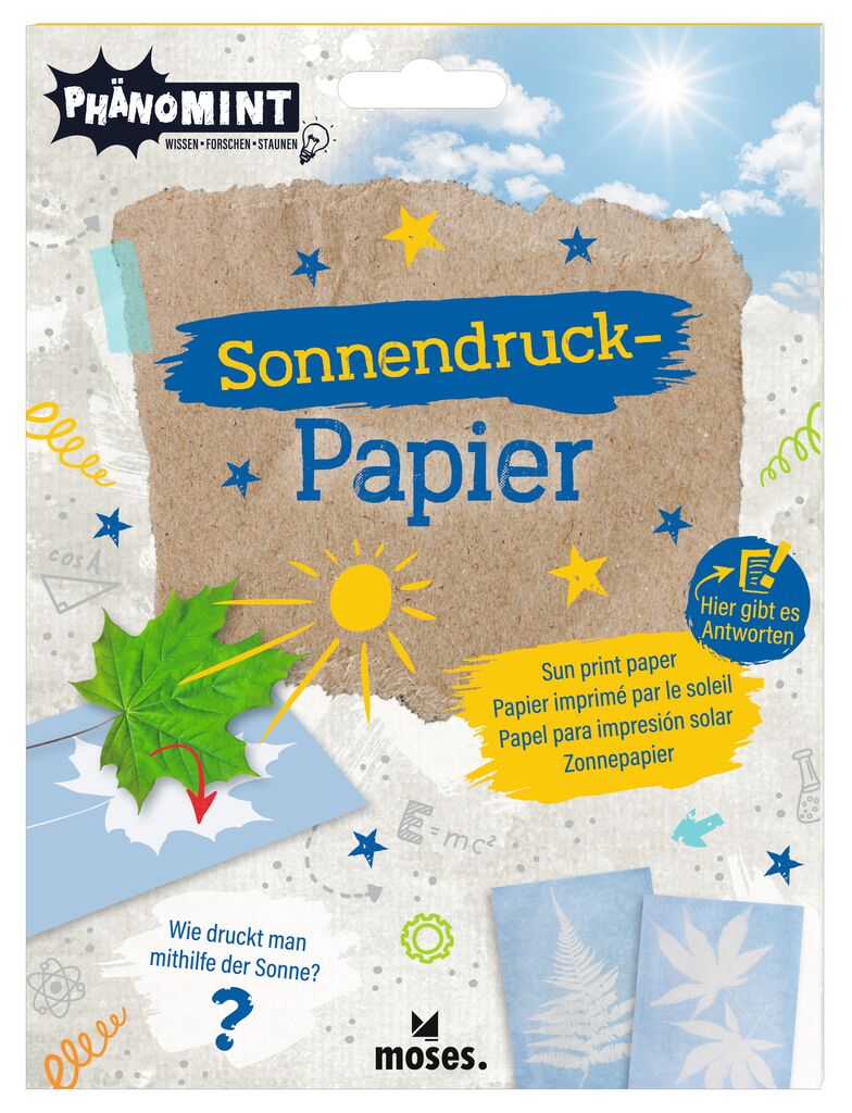 Experiment Moses Verlag PhänoMINT Sonnendruck-Papier