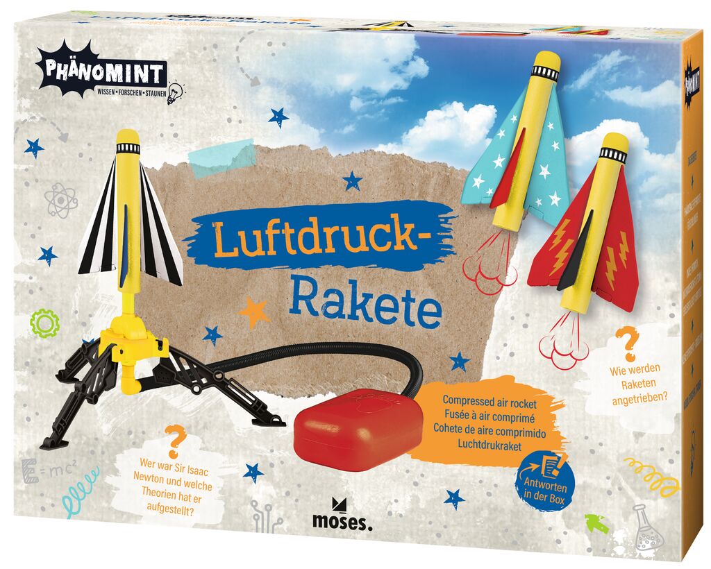 Experiment Moses Verlag PhänoMINT Luftdruck-Rakete