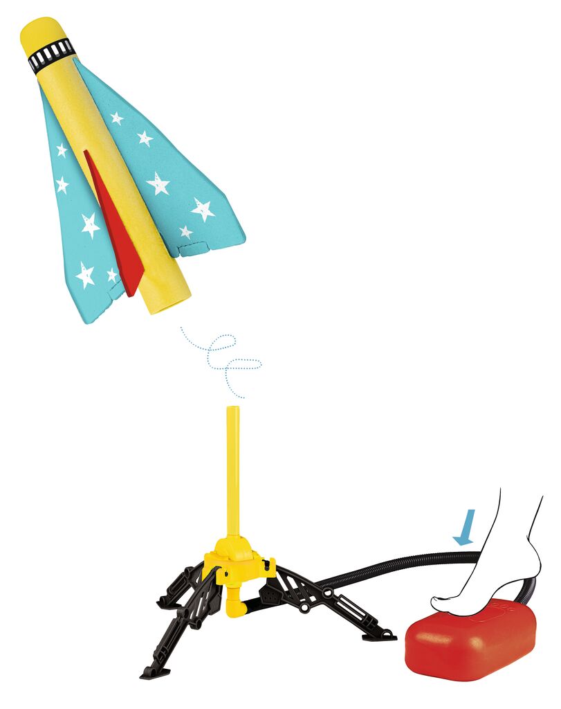 Experiment Moses Verlag PhänoMINT Luftdruck-Rakete