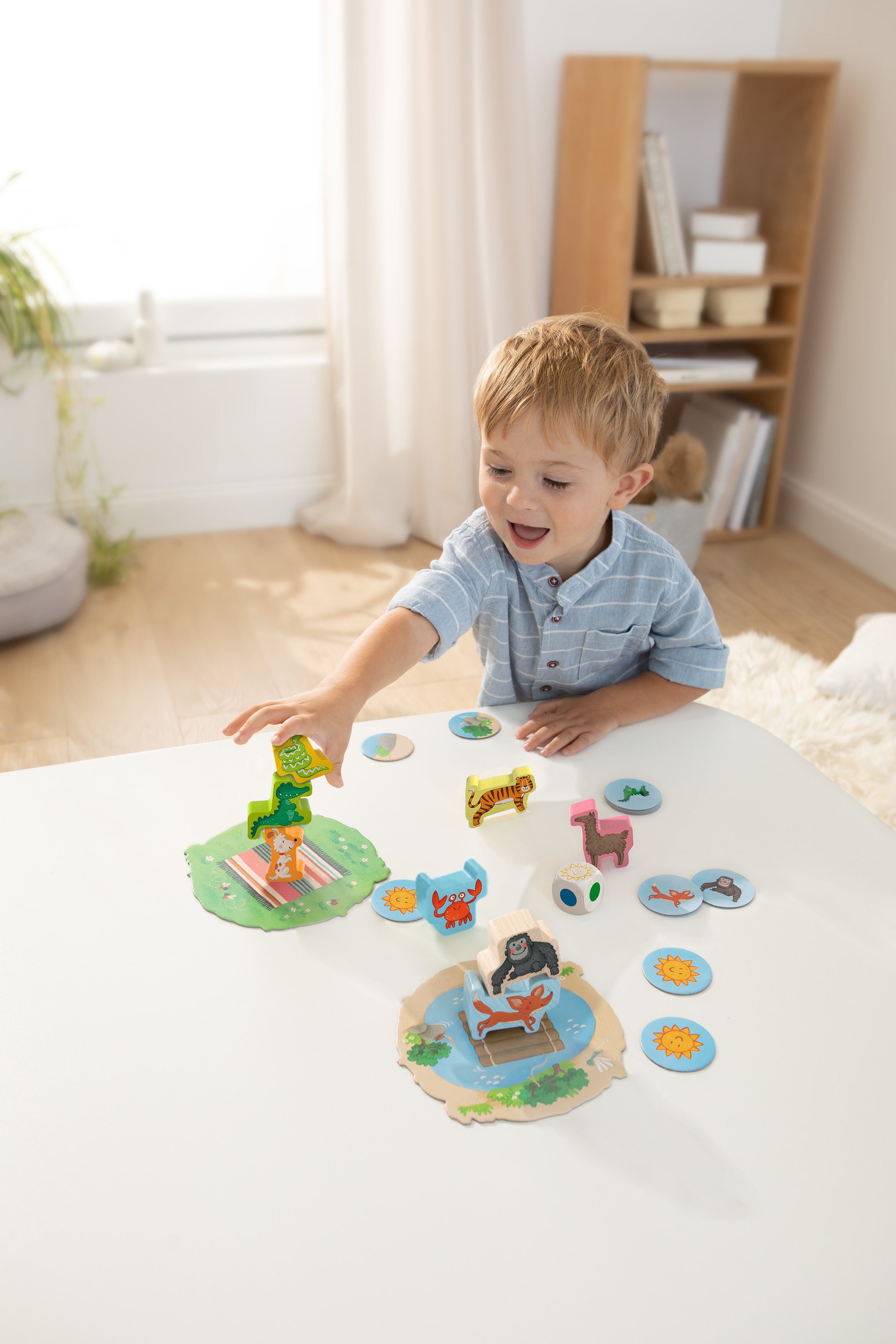 Gesellschaftsspiel HABA Meine ersten Spiele – Tier auf Tier Junior