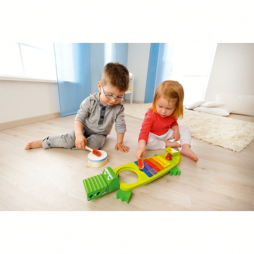 Klangspielzeug HABA Klang-Kroko