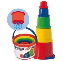 Sandspielzeug spielstabil Stapelbecher-Set 5-teilig