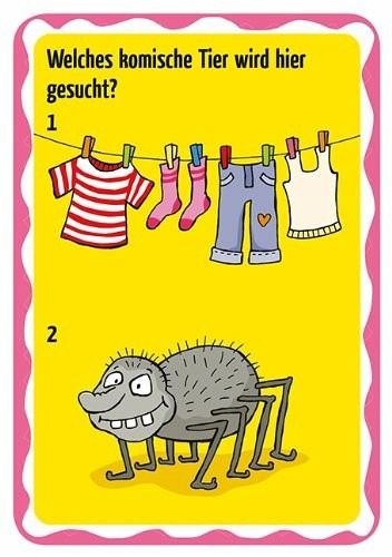 Moses 50 Karten / Pocket Quiz Moses Verlag 50 lustige Bilderrätsel für kleine Knobelfreunde