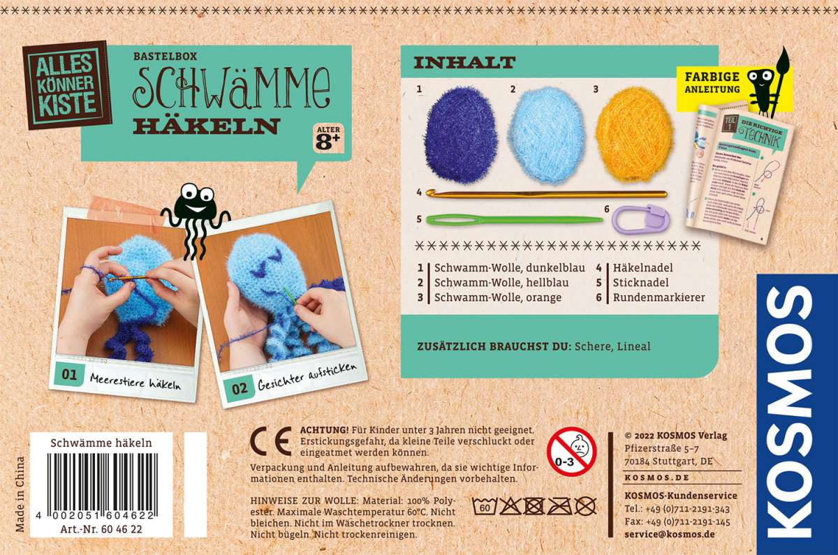 Basteln KOSMOS Schwämme häkeln