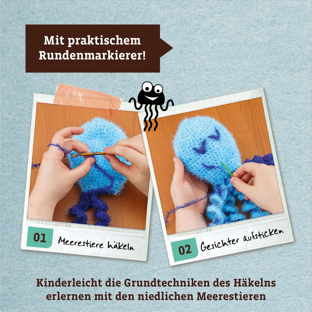 Basteln KOSMOS Schwämme häkeln