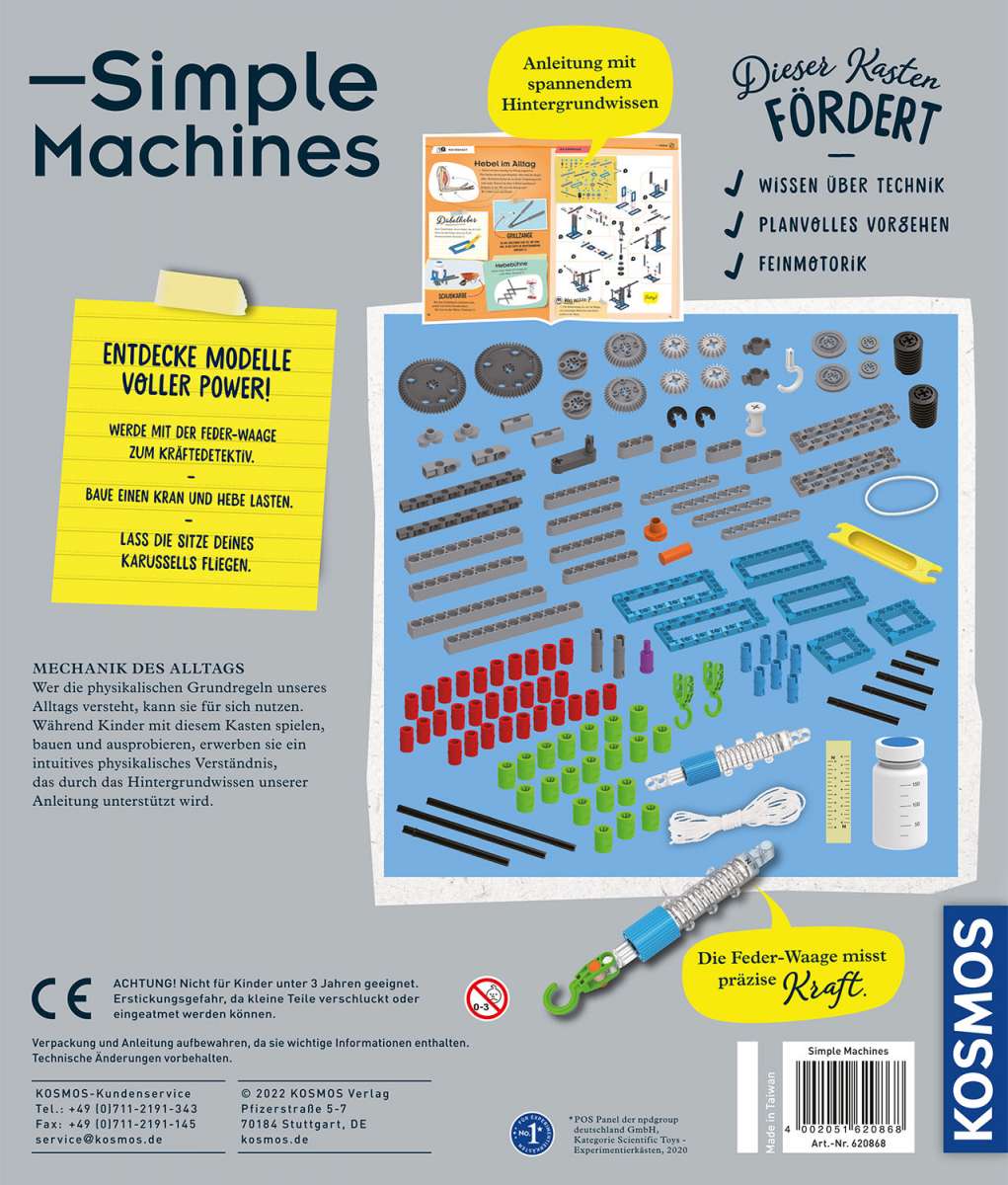 Experiment KOSMOS Simple Machines