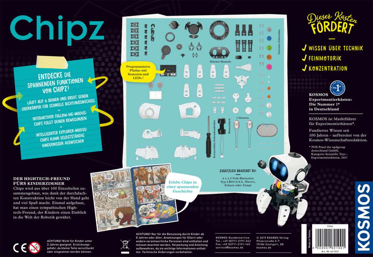 Roboter KOSMOS Chipz - Dein intelligenter Roboter