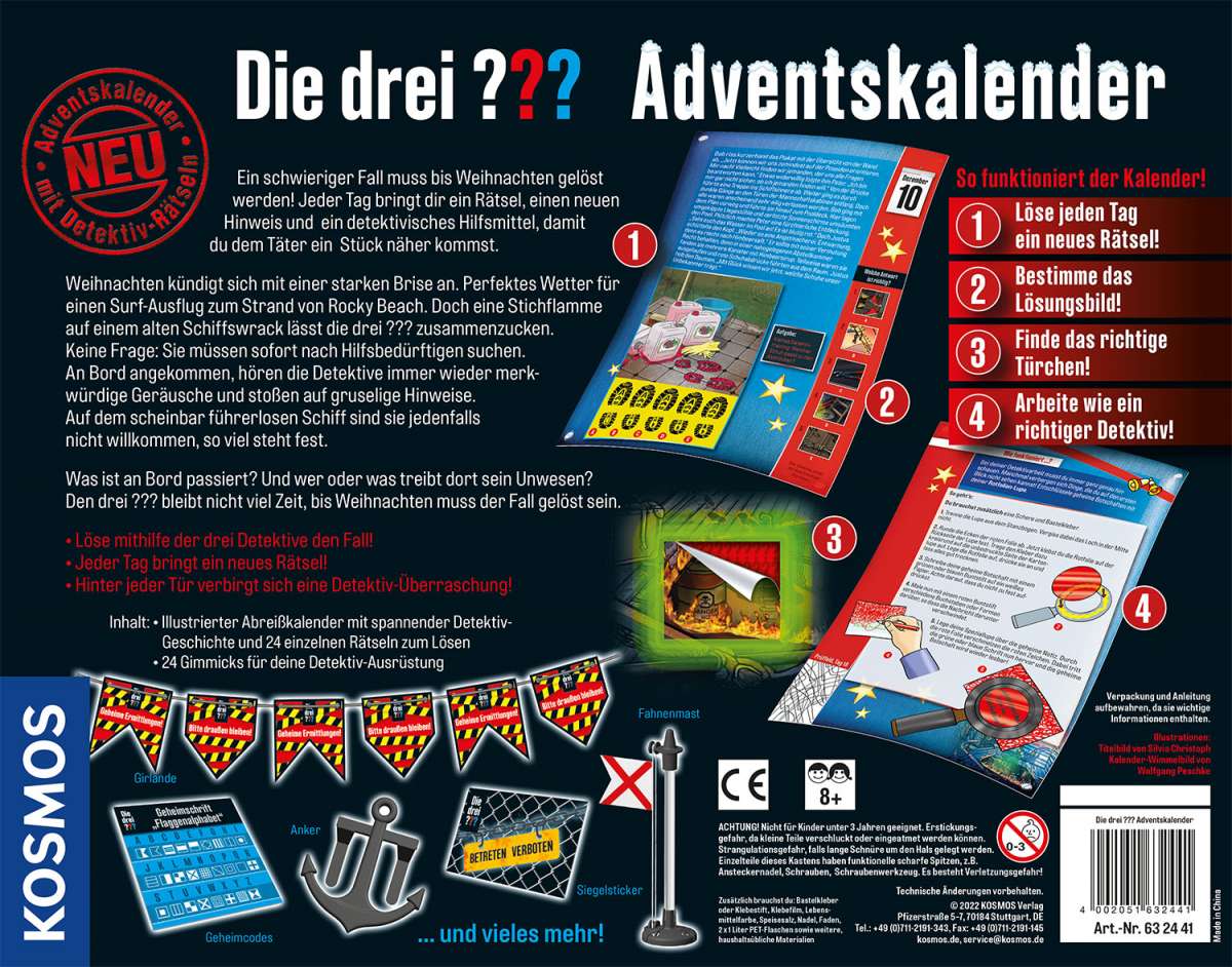 Adventskalender KOSMOS Die drei ??? Adventskalender