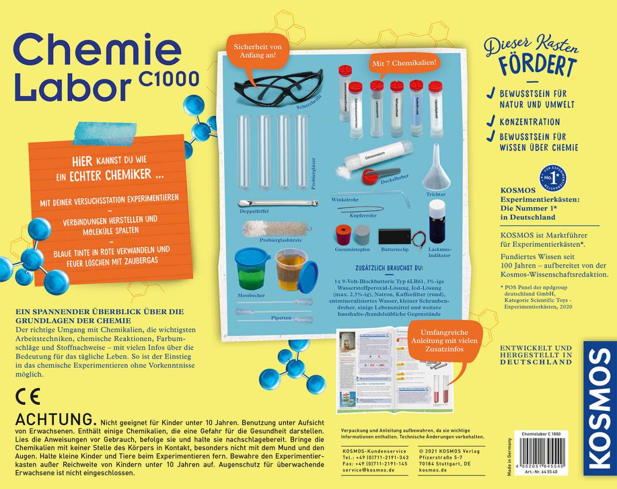 Chemie KOSMOS Chemielabor C 1000 X