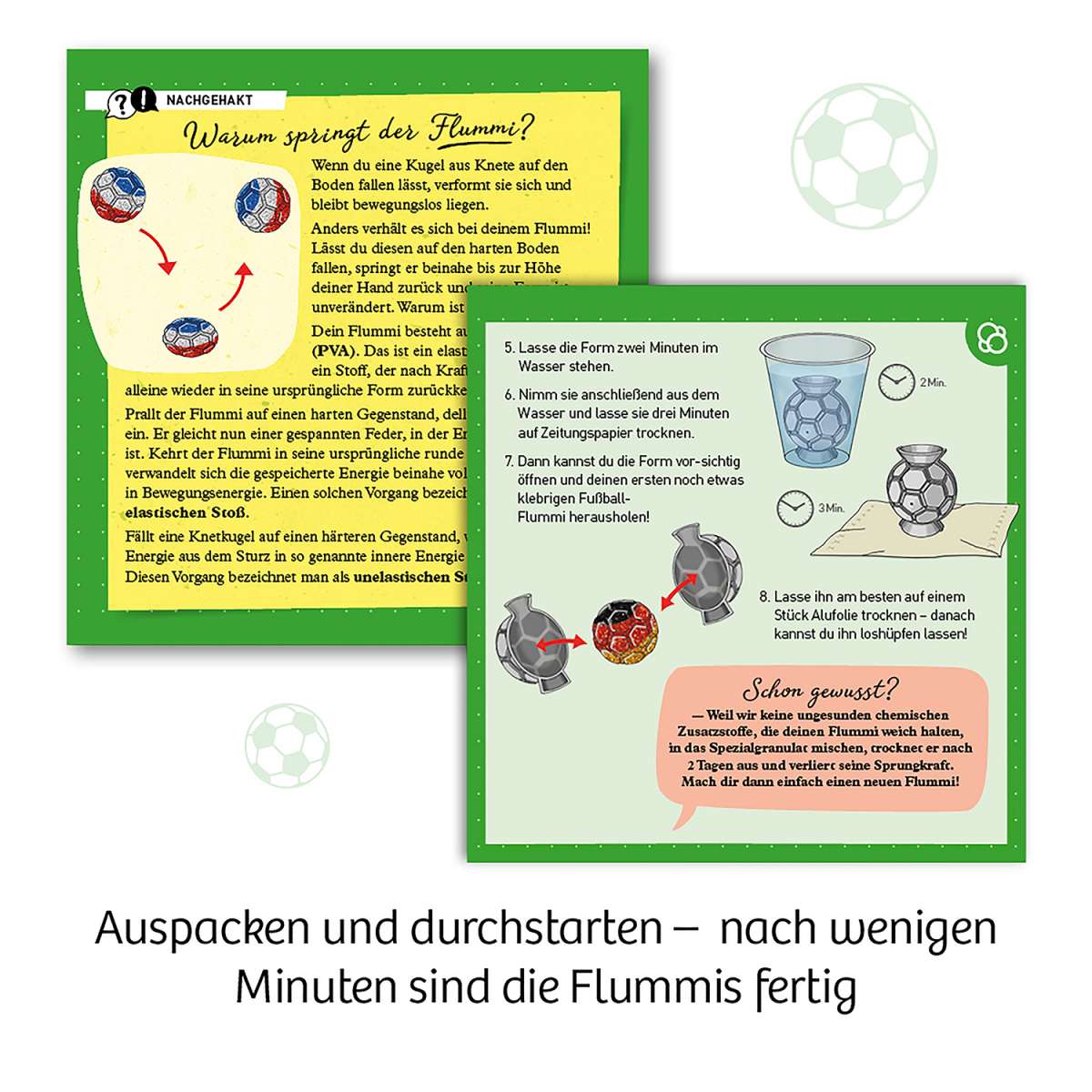 Experiment KOSMOS Fußball-Flummis