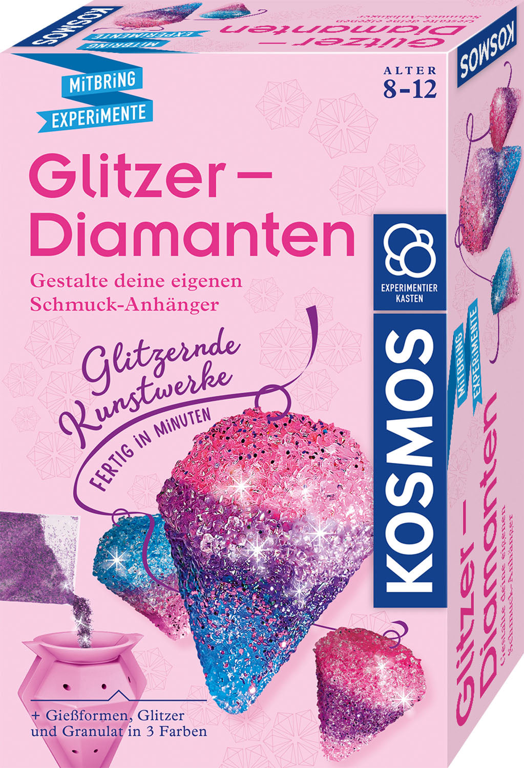 Experiment KOSMOS Glitzer-Diamanten
