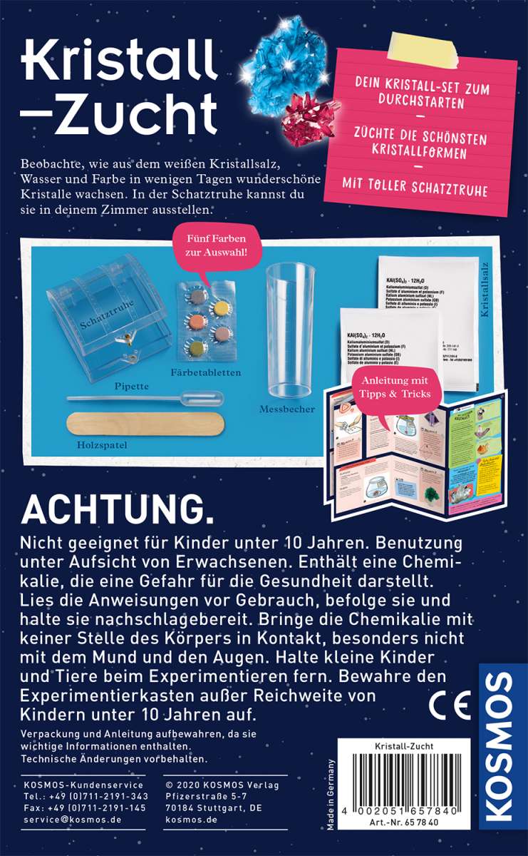 Experiment KOSMOS Kristall-Zucht