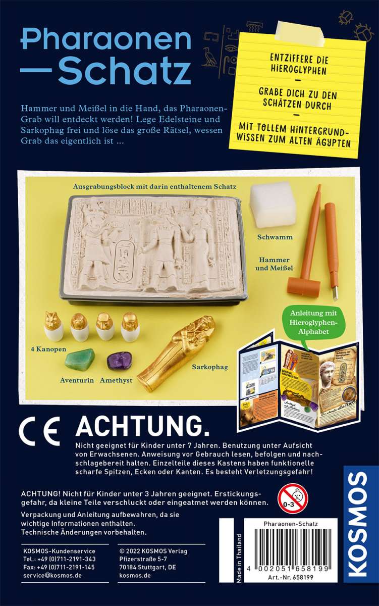 Experiment KOSMOS Pharaonen-Schatz