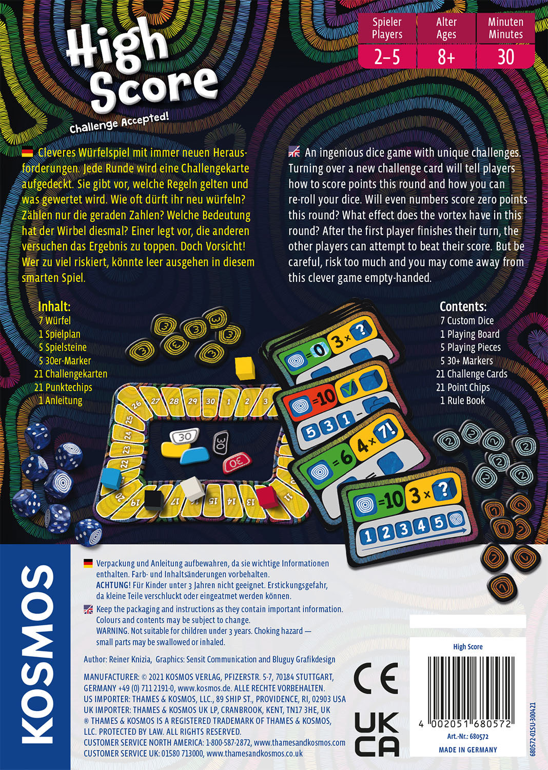 Gesellschaftsspiel KOSMOS High Score