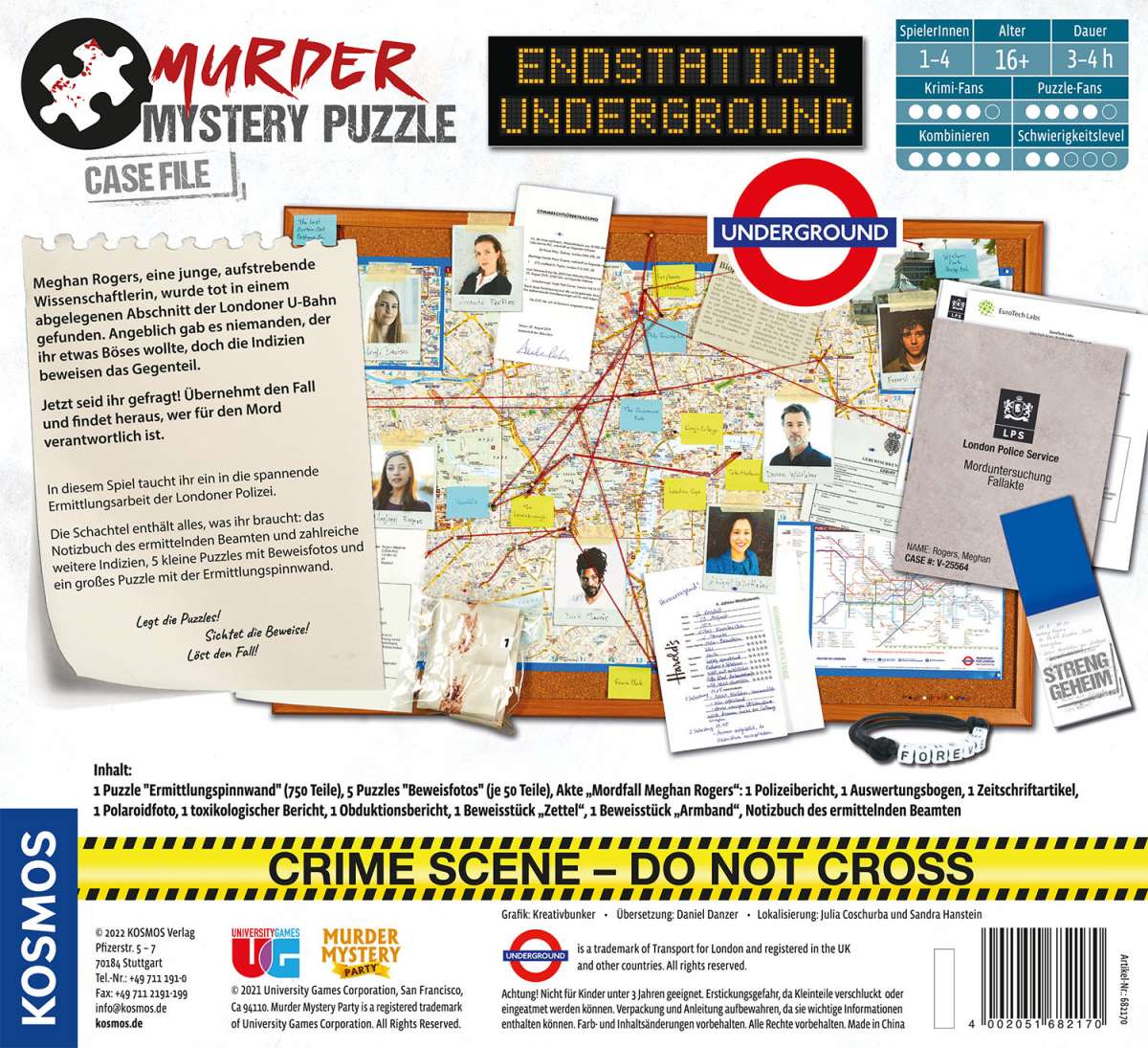 Murder Mystery Puzzle - Endstation Underground