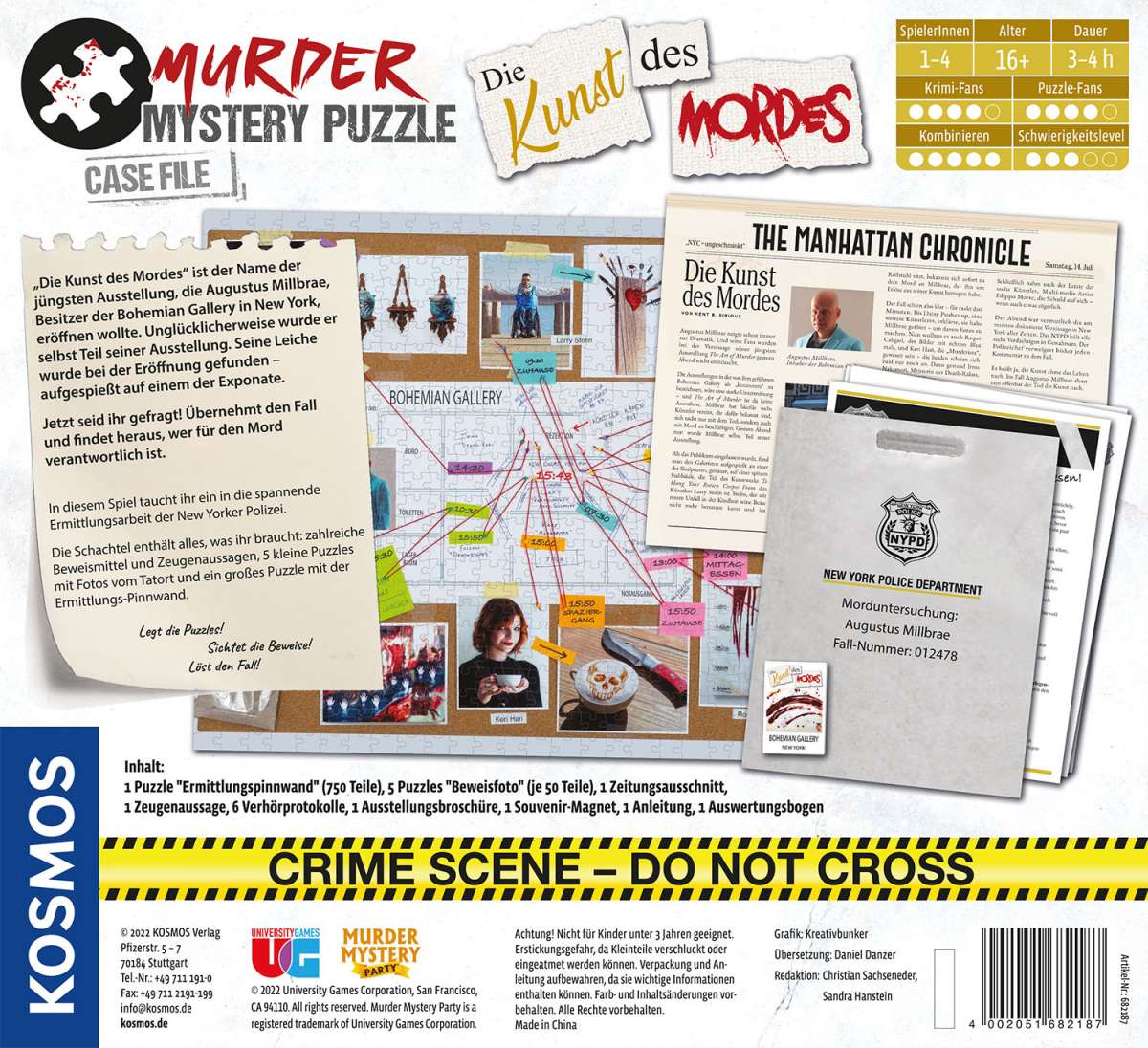 Puzzles KOSMOS Murder Mystery Puzzle - Die Kunst des Mordes