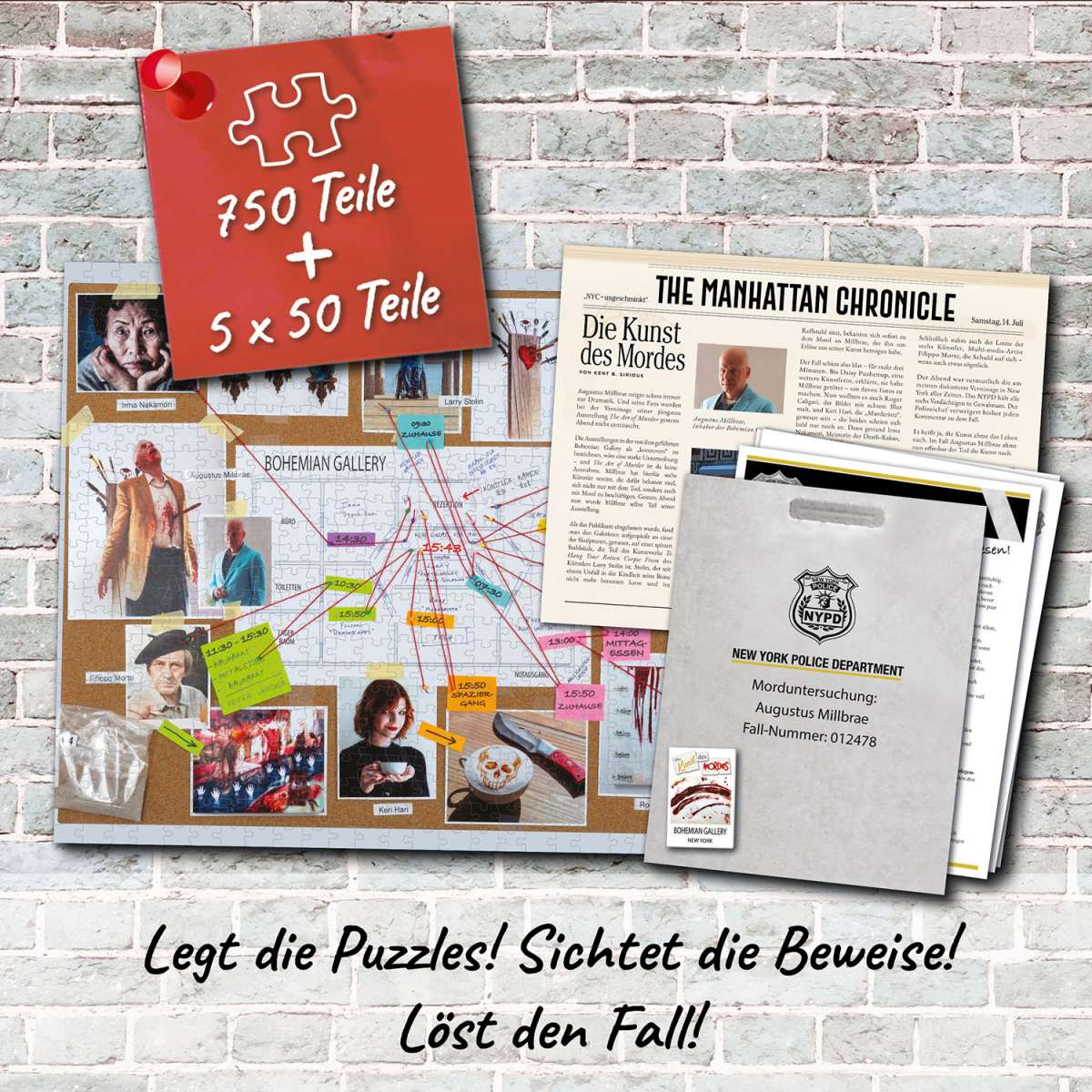 Puzzles KOSMOS Murder Mystery Puzzle - Die Kunst des Mordes