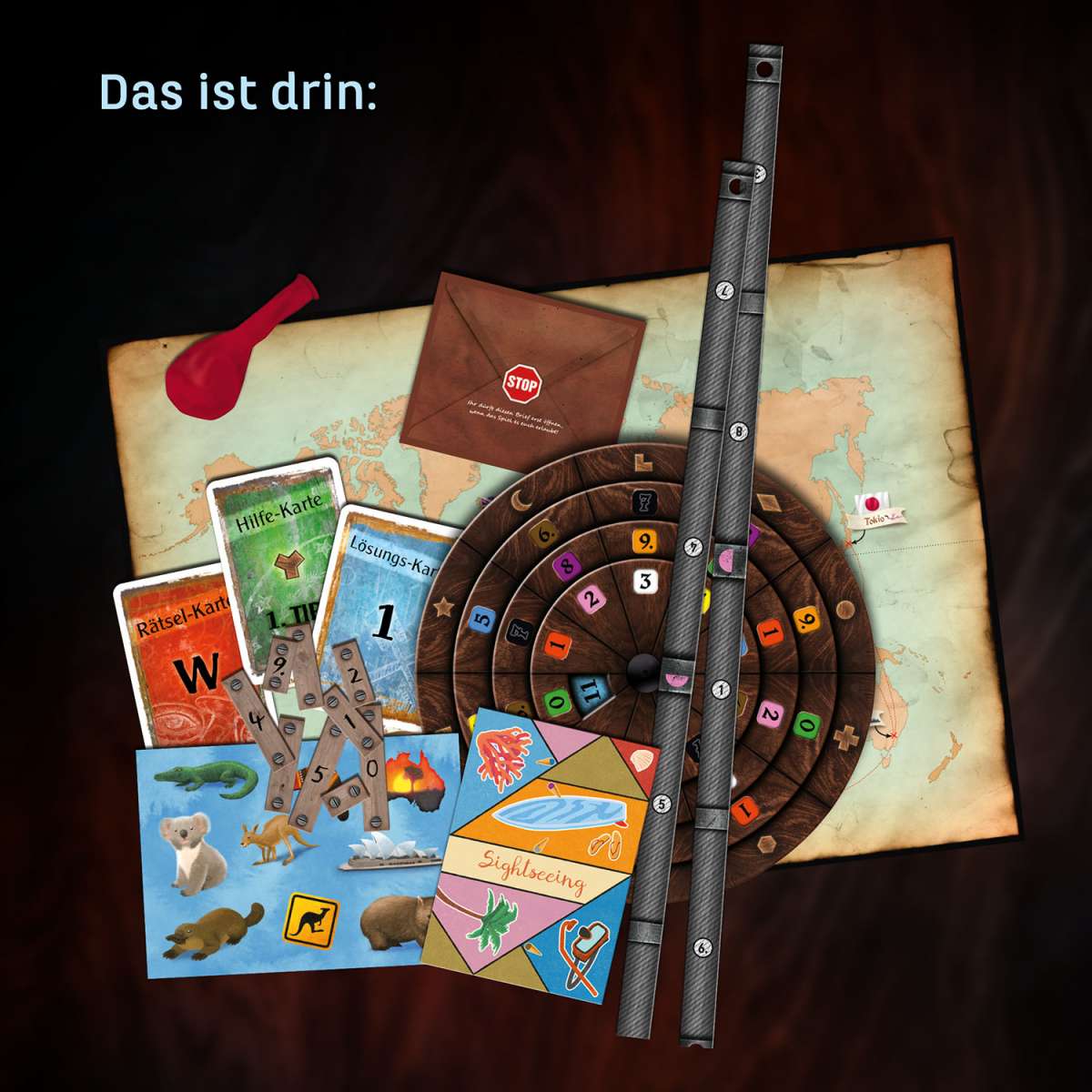 Rätselspiel KOSMOS EXIT® - Das Spiel: Das Vermächtnis des Weltreisenden