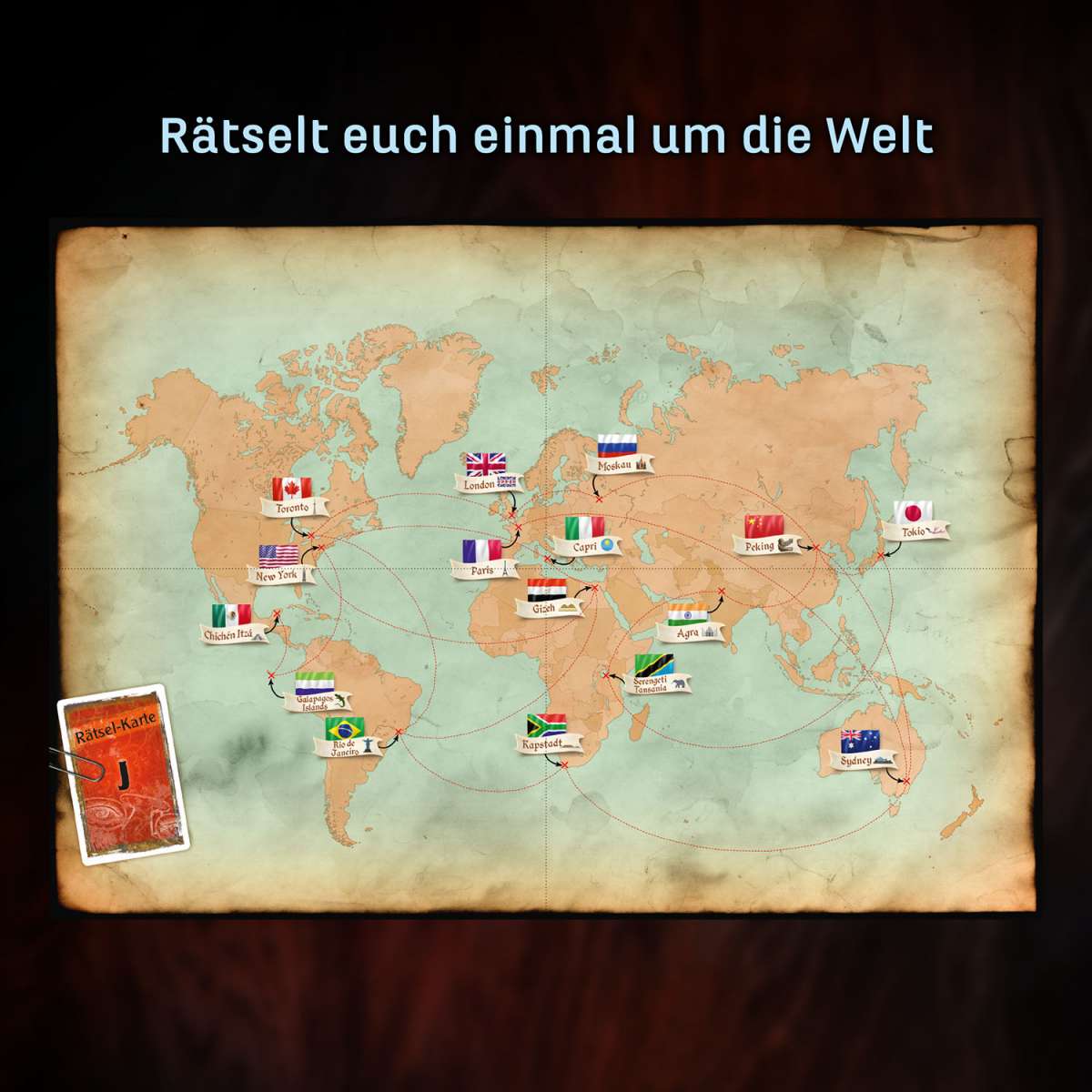Rätselspiel KOSMOS EXIT® - Das Spiel: Das Vermächtnis des Weltreisenden