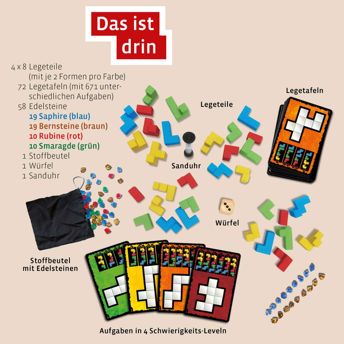 Gesellschaftsspiel KOSMOS Ubongo! 3-D Family
