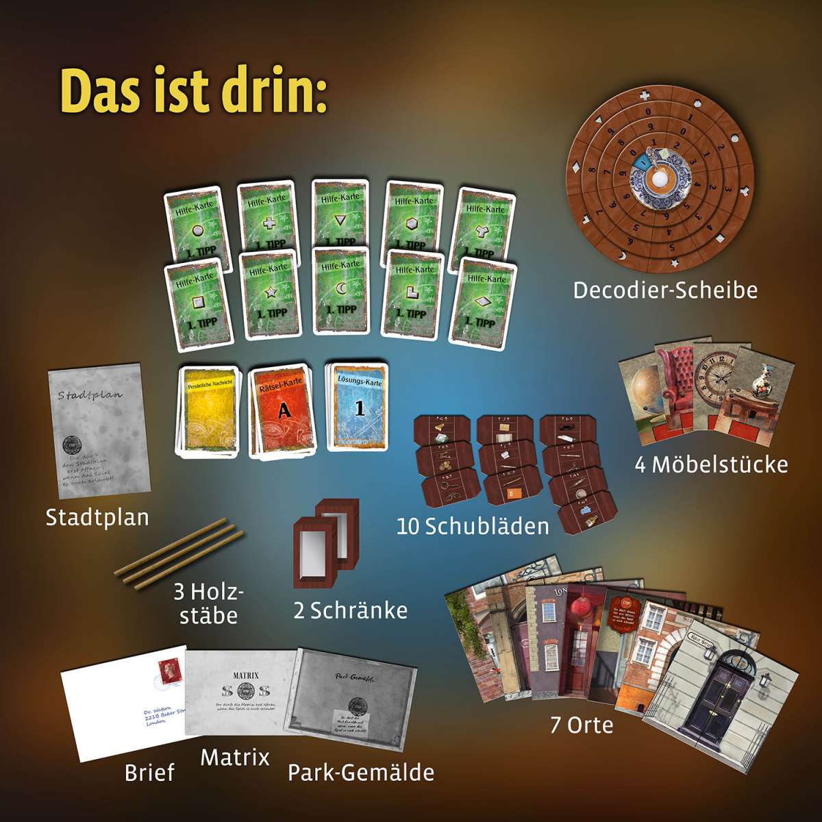 Rätselspiel KOSMOS EXIT® - Das Spiel: Das Verschwinden des Sherlock Holmes