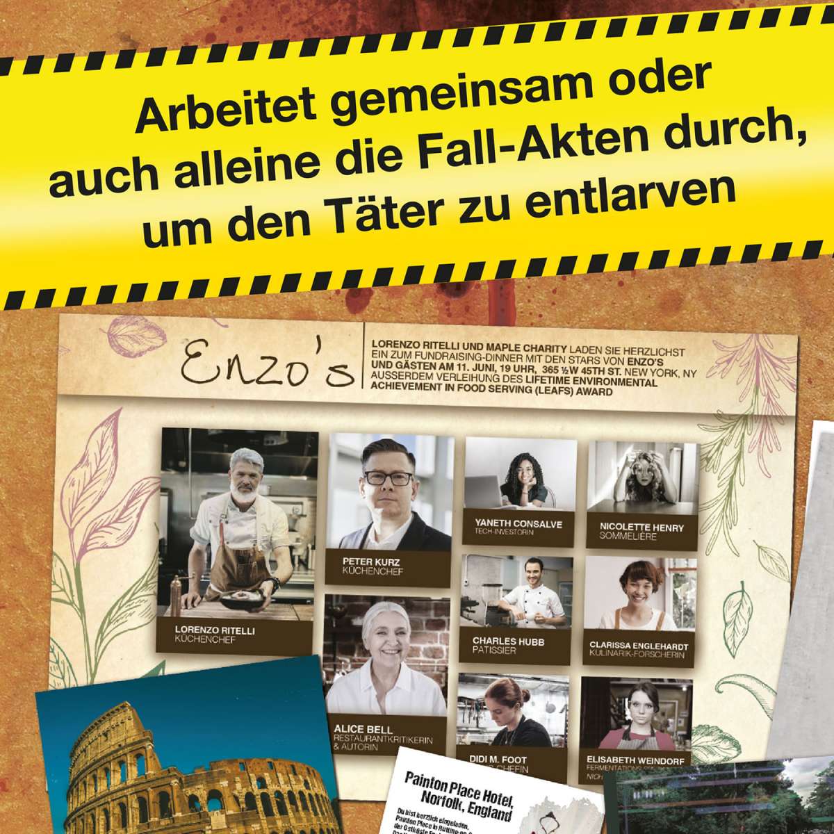 Rätselspiel KOSMOS Murder Mystery Case Files Mord a la Carte