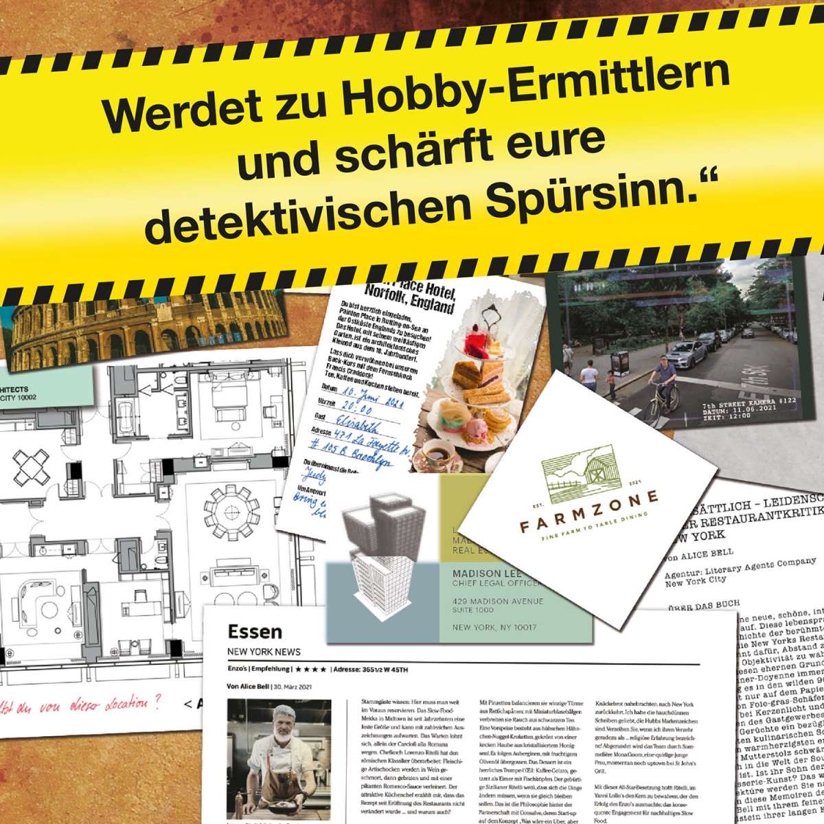 Rätselspiel KOSMOS Murder Mystery Case Files Mord a la Carte