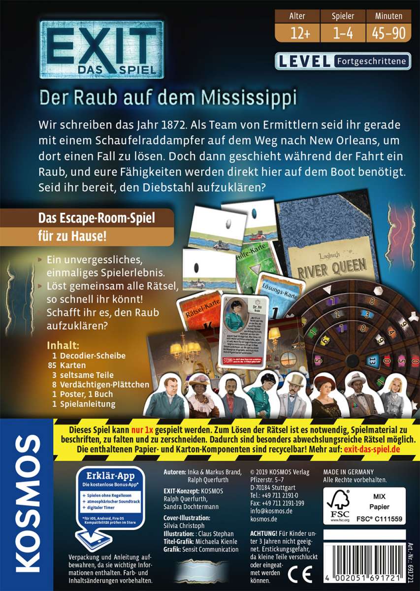 Rätselspiel KOSMOS EXIT Das Spiel - Die Geisterbahn des Schreckens