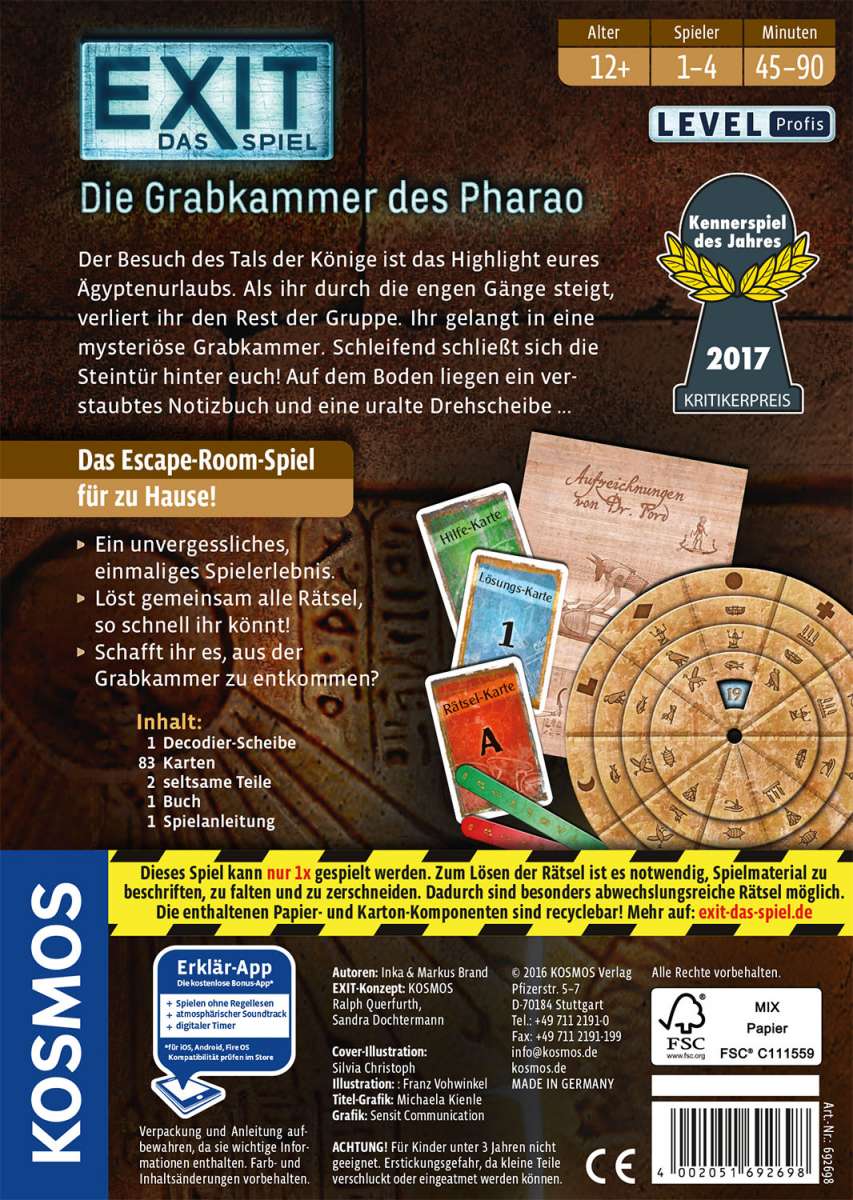 EXIT Das Spiel - Die Grabkammer des Pharao