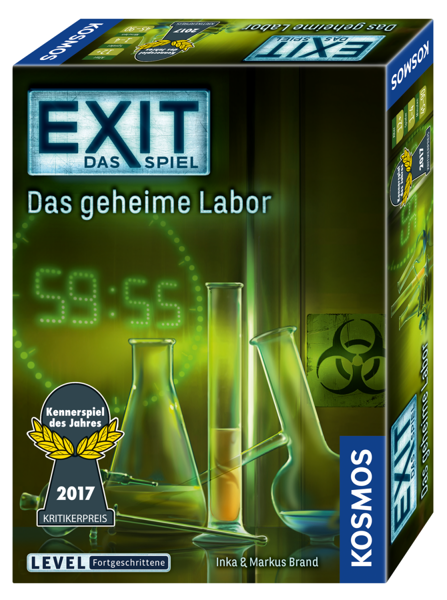 Rätselspiel KOSMOS EXIT Das Spiel - Das geheime Labor