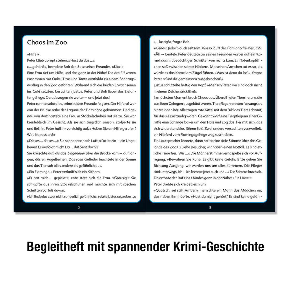 Puzzle KOSMOS Krimipuzzle ??? Kids - Chaos im Zoo (150 Teile)