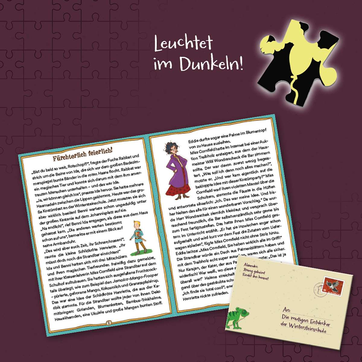 Puzzle KOSMOS Schule der magischen Tiere - Story Puzzle: Fürchterlich feierlich!