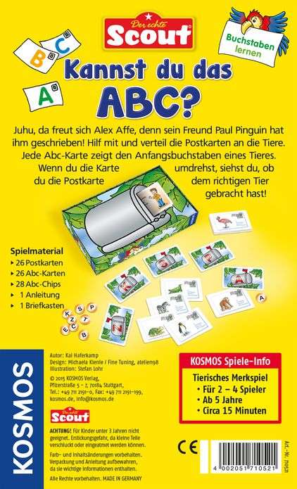 Gesellschaftsspiel KOSMOS Scout - Kannst du das ABC?