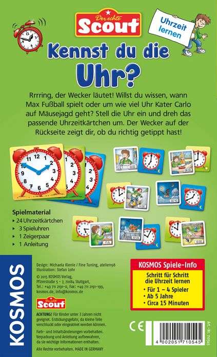 Gesellschaftsspiel KOSMOS Scout - Kennst du die Uhr?