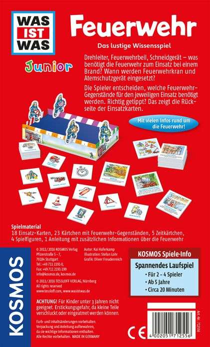 Wissensspiel KOSMOS WAS IST WAS Junior - Feuerwehr