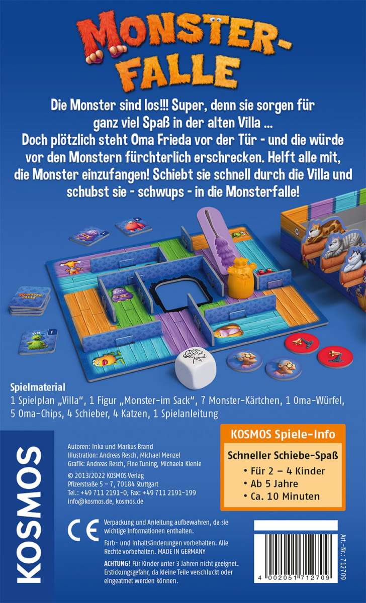 Gesellschaftsspiel KOSMOS Monsterfalle (Mitbringspiel)