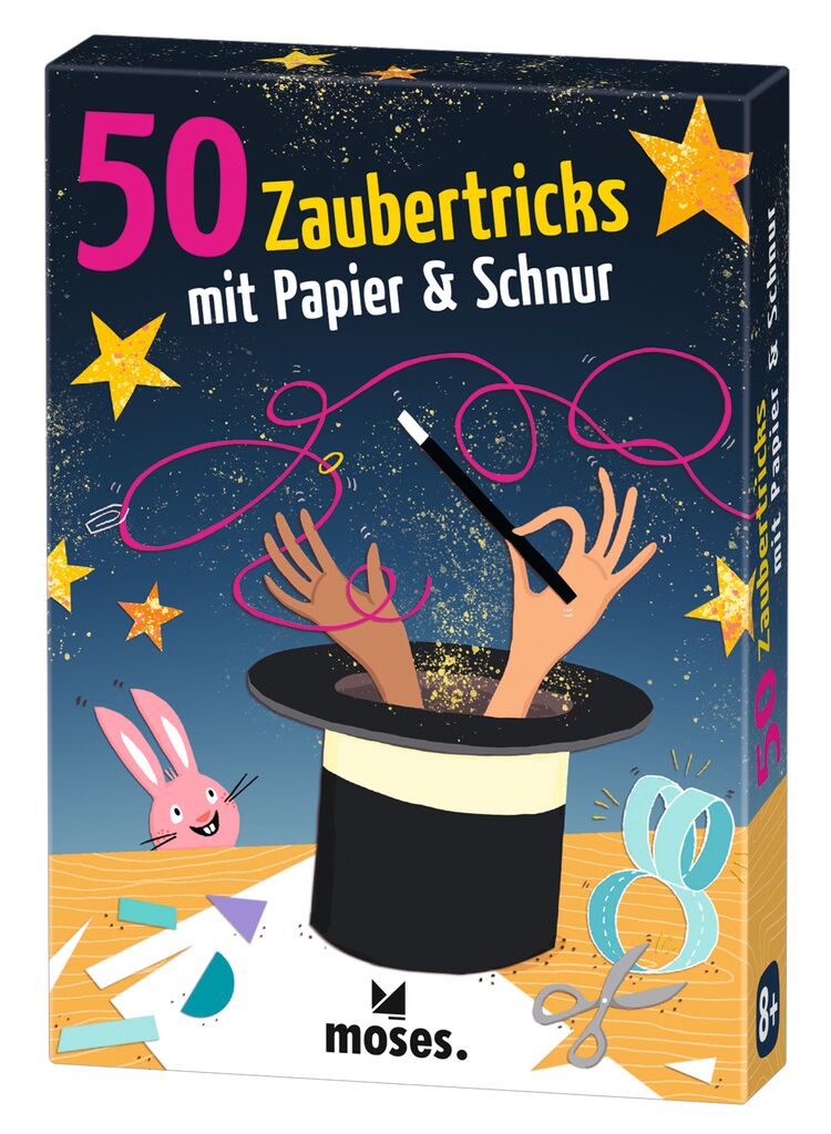 Moses 50 Karten / Pocket Quiz Moses Verlag 50 Zaubertricks mit Papier und Schnur